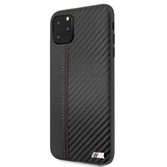 Etui hardcase BMW BMHCN65MCARBK iPhone 11 Pro Max czarny/negru PU Carbon