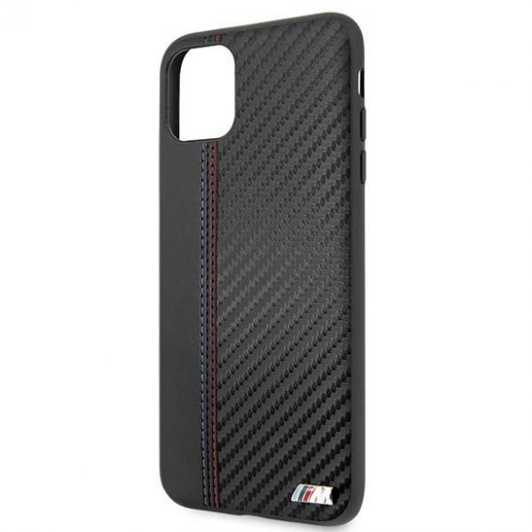 Etui hardcase BMW BMHCN65MCARBK iPhone 11 Pro Max czarny/negru PU Carbon