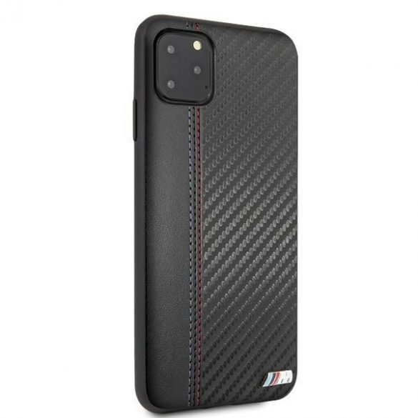 Etui hardcase BMW BMHCN65MCARBK iPhone 11 Pro Max czarny/negru PU Carbon