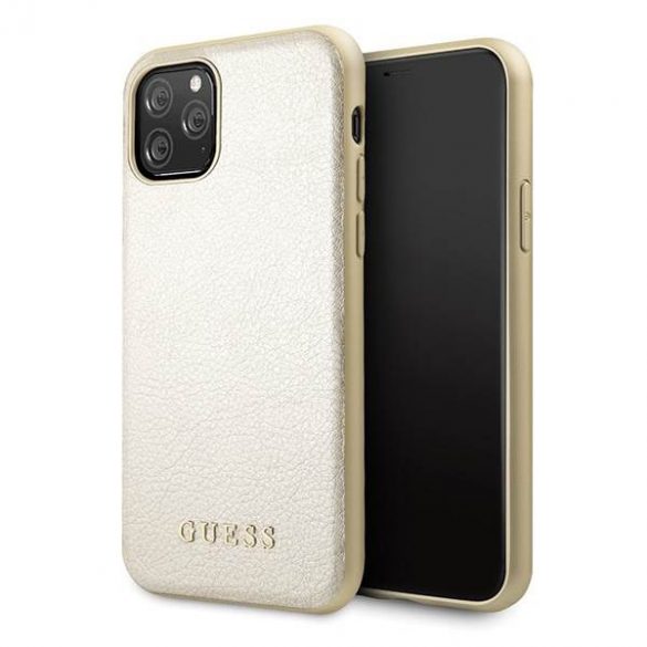 Guess GUHCN58IGLGO iPhone 11 Pro złoty/husă rigidă aurie Husă iridescentă