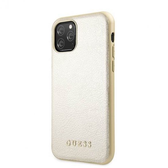 Guess GUHCN58IGLGO iPhone 11 Pro złoty/husă rigidă aurie Husă iridescentă