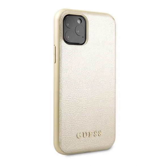 Guess GUHCN58IGLGO iPhone 11 Pro złoty/husă rigidă aurie Husă iridescentă