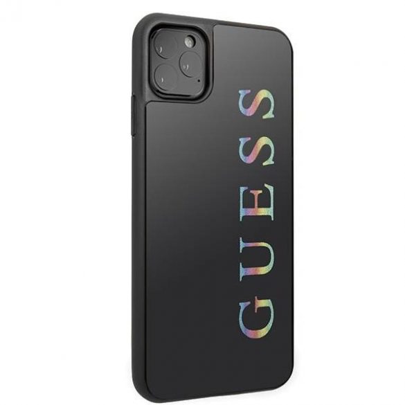 Guess GUHCN65LGMLBK iPhone 11 Pro Max husă rigidă neagră/czarny Husă cu logo sclipici