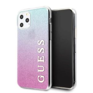 Guess GUHCN65PCUGLPBL iPhone 11 Pro Max husă rigidă rozowo-niebieski/roz albastru Husă glitter Gradient