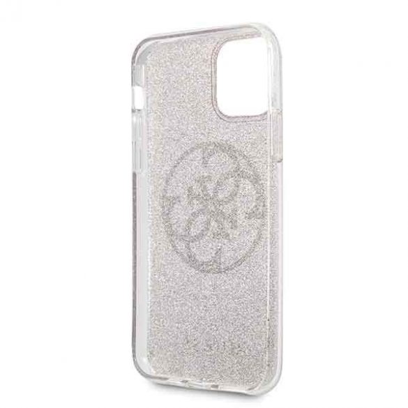 Guess GUHCN58PCUGLPI iPhone 11 Pro carcasă rigidă rożowy/roz Husă Circle Glitter 4G