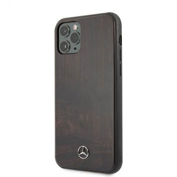 Carcasă rigidă Mercedes MEHCN58VWOBR pentru iPhone 11 Pro, culoare maro/brązowy, Wood Line Rosewood