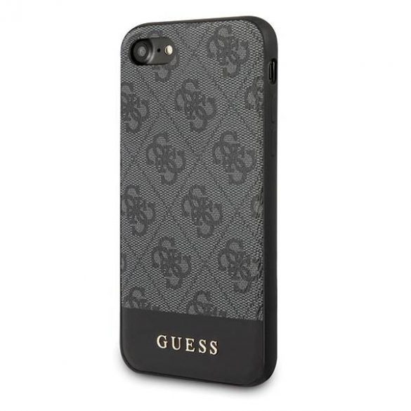 Guess GUHCI8G4GLGR Husă rigidă pentru iPhone 7/8/SE 2020 /SE 2022 szary/gri, 4G Stripe Collection