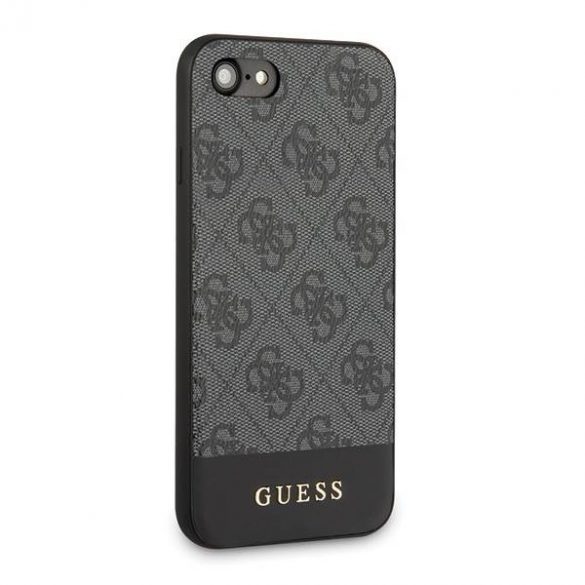 Guess GUHCI8G4GLGR Husă rigidă pentru iPhone 7/8/SE 2020 /SE 2022 szary/gri, 4G Stripe Collection