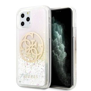 Husă rigidă Guess GUHCN58LGIRGP pentru iPhone 11 Pro Husă Gradient Liquid Glitter Circle Logo