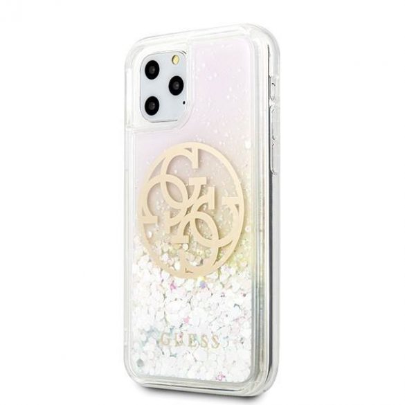 Husă rigidă Guess GUHCN58LGIRGP pentru iPhone 11 Pro Husă Gradient Liquid Glitter Circle Logo