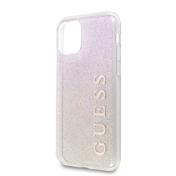 Guess GUHCN65PCUGLGPI iPhone 11 Pro Max różowo-złoty/roz auriu husă rigidă Husă Gradient Glitter