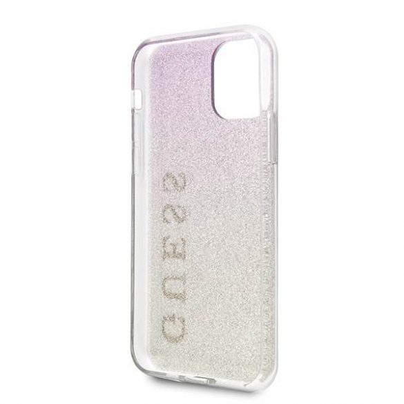 Guess GUHCN65PCUGLGPI iPhone 11 Pro Max różowo-złoty/roz auriu husă rigidă Husă Gradient Glitter