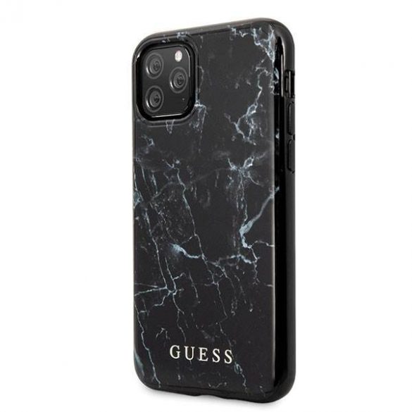 Husă Guess GUHCN65PCUMABK pentru iPhone 11 Pro Max, marmură/neagră