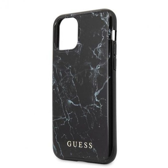 Husă Guess GUHCN65PCUMABK pentru iPhone 11 Pro Max, marmură/neagră