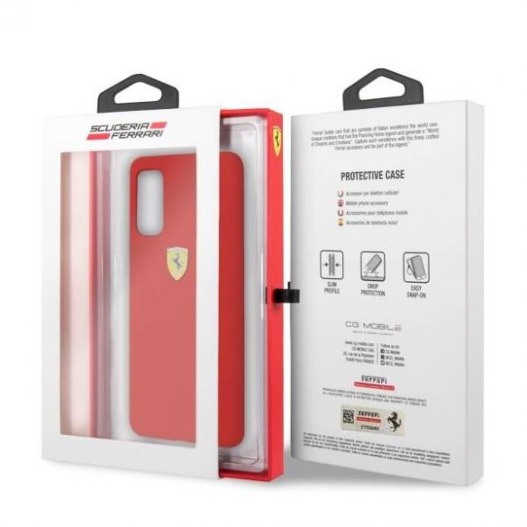 Ferrari Hardcase FESSIHCS62RE S20 G980 czerwony/roșu Carcasă din silicon