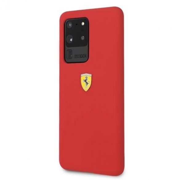 Carcasă rigidă Ferrari FESIHCS69RE S20 Ultra G988 carcasă din silicon czerwony/roșu