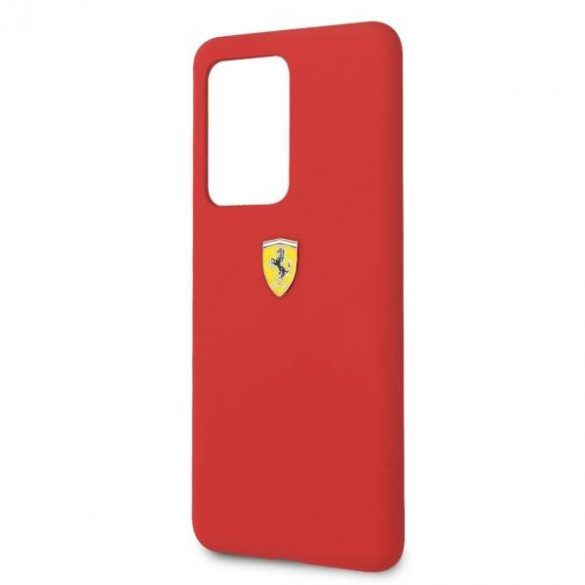 Carcasă rigidă Ferrari FESIHCS69RE S20 Ultra G988 carcasă din silicon czerwony/roșu