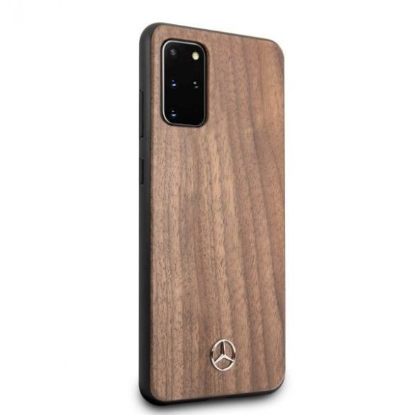 Mercedes MEHCS67VWOLB S20+ G985 carcasă rigidă brązowy/maro Carcasă Wood Line Walnut