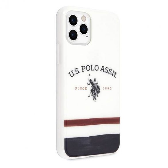 US Polo USHCN58PCSTRB Husă pentru iPhone 11 Pro bial/alb Tricolor Pattern Collection