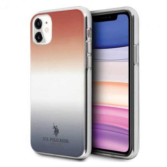 US Polo USHCN61TRDGRB Husă pentru iPhone 11 czerwono-niebieski/blue&red Gradient Pattern Collection