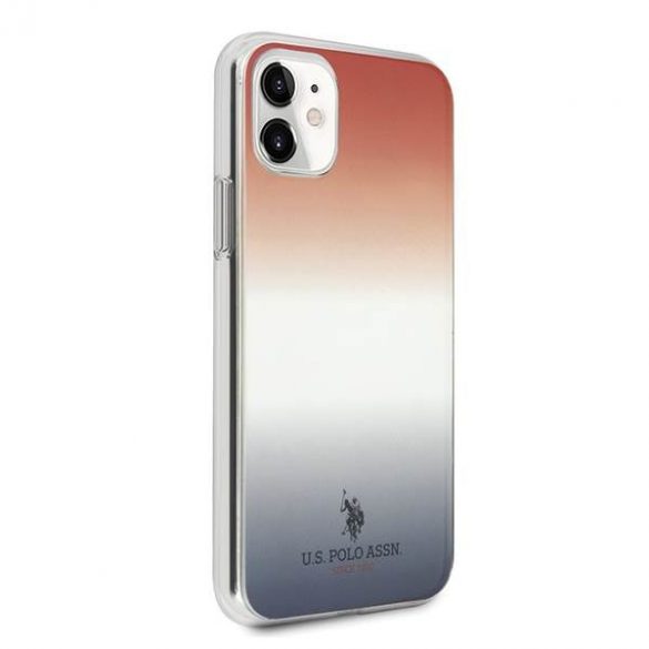 US Polo USHCN61TRDGRB Husă pentru iPhone 11 czerwono-niebieski/blue&red Gradient Pattern Collection