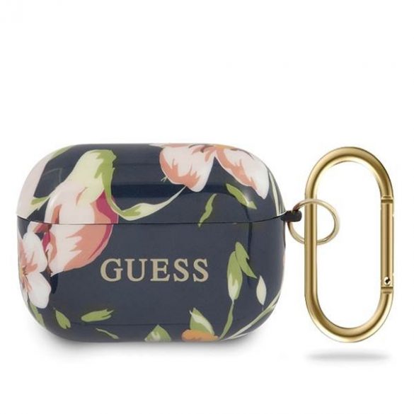 Husa Guess GUACAPTPUBKFL03 AirPods Pro niebieski/albastru N.3 Husa Flower Collection