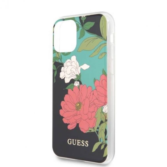 Husă Guess GUHCN58IMLFL01 pentru iPhone 11 Pro, negru/czarny/negru N°1 Flower Collection