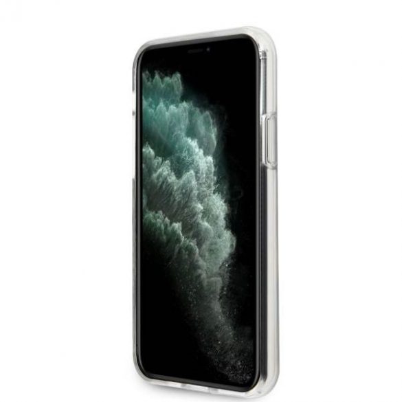 Husă Guess GUHCN65IMLFL01 pentru iPhone 11 Pro Max, neagră/czarny, N°1 Flower Collection