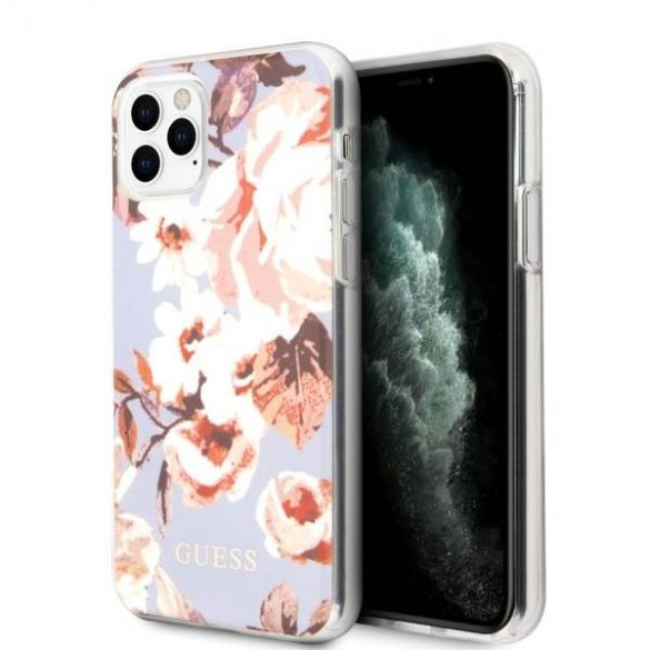 Husă Guess GUHCN65IMLFL02 iPhone 11 Pro Max liliu/liliac N°2 Flower Collection