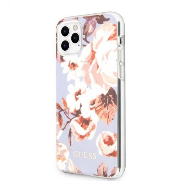 Husă Guess GUHCN65IMLFL02 iPhone 11 Pro Max liliu/liliac N°2 Flower Collection