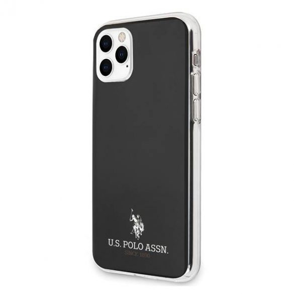 US Polo USHCN65TPUBK Husă strălucitoare pentru iPhone 11 Pro Max, neagră/czarny