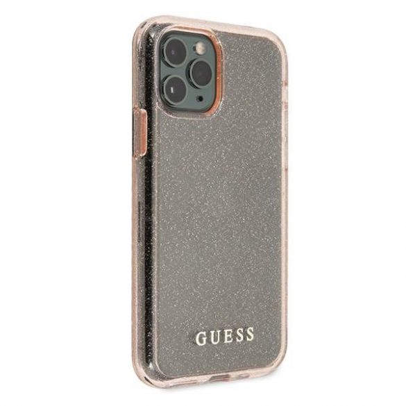 Guess GUHCN65PCGLPI iPhone 11 Pro Max husă rigidă rożowy/roz Husă cu sclipici