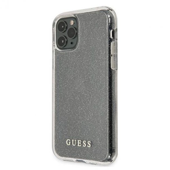 Husă rigidă Guess GUHCN65PCGLSI iPhone 11 Pro Max srebrny/argintiu Husă cu sclipici