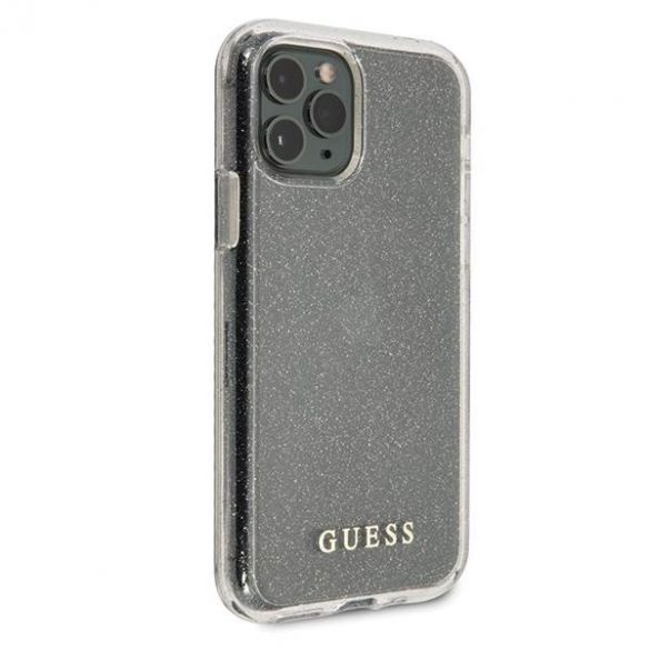 Husă rigidă Guess GUHCN65PCGLSI iPhone 11 Pro Max srebrny/argintiu Husă cu sclipici