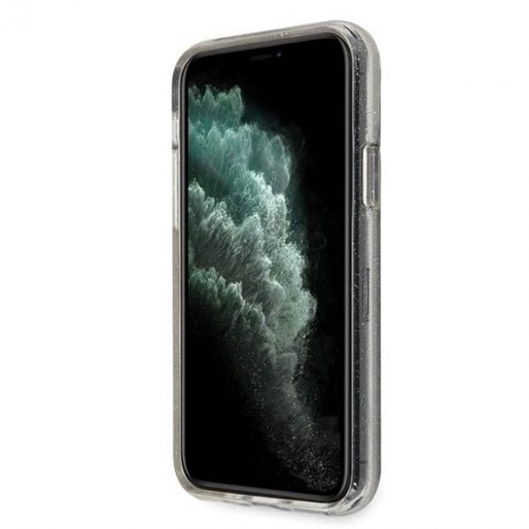 Husă rigidă Guess GUHCN65PCGLSI iPhone 11 Pro Max srebrny/argintiu Husă cu sclipici