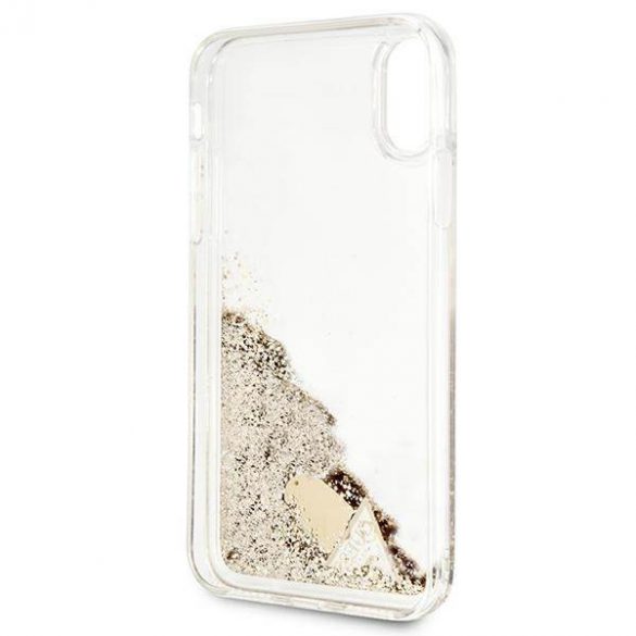 Guess GUOHCPXGLHFLGO iPhone X/Xs aur/gold husă greu Glitter Charms husă