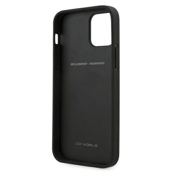 Ferrari FEOGOHCP12MBK iPhone 12/12 Pro 6,1" carcasă rigidă/neagră Carcasă perforată Off Track