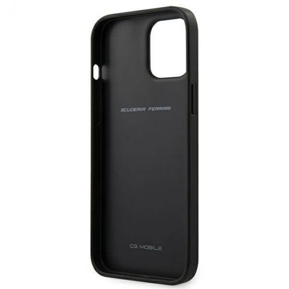 Ferrari FEOGOHCP12LBK Carcasă rigidă pentru iPhone 12 Pro Max 6,7" czarny/negru Husă perforată Off Track