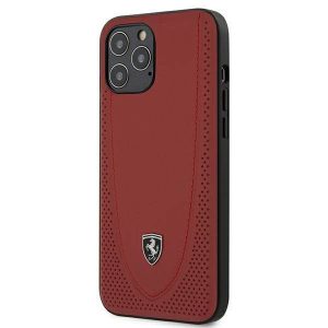 Ferrari FEOGOHCP12LRE Carcasă rigidă pentru iPhone 12 Pro Max 6,7" czerwony/roșu Husă perforată Off Track