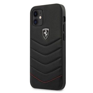 Ferrari FEHQUHCP12SBK Carcasă rigidă Off Track pentru iPhone 12 mini 5,4 inchi/negru