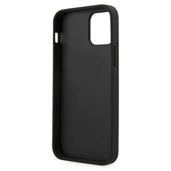 Guess GUHCP12LPUVQTMLBK Husă rigidă pentru iPhone 12 Pro Max 6,7 inchi, negru/czarny, husă V-Quilted Collection