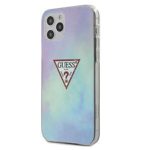 Guess GUHCP12MPCUMCGC02 Husă rigidă pentru iPhone 12/12 Pro 6,1" niebieski/albastru Husă colecție Tie & Die