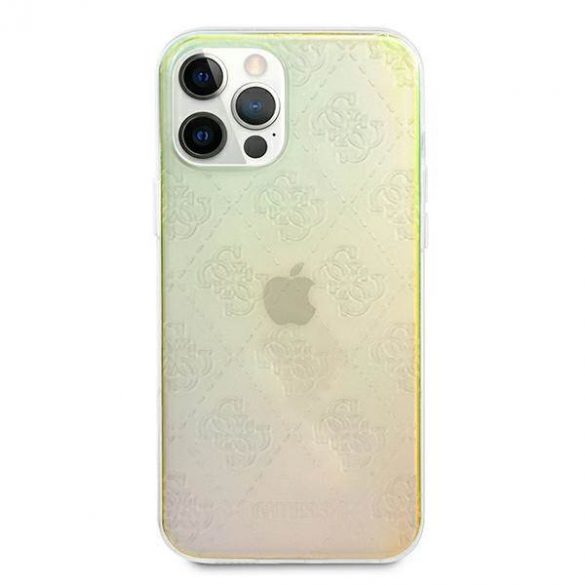 Guess GUHCP12L3D4GIRBL Husă rigidă opală/iridescentă pentru iPhone 12 Pro Max 6,7" 4G 3D Pattern Collection