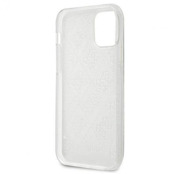 Guess GUHCP12S3D4GTR Husă rigidă transparentă pentru iPhone 12 mini 5,4" 4G 3D Pattern Collection