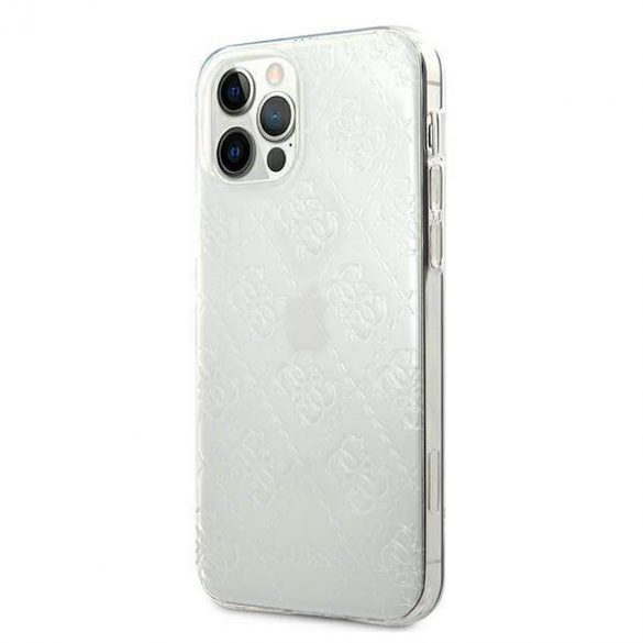 Guess GUHCP12L3D4GTR Husă rigidă transparentă pentru iPhone 12 Pro Max 6,7" 4G 3D Pattern Collection