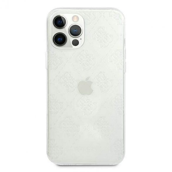 Guess GUHCP12L3D4GTR Husă rigidă transparentă pentru iPhone 12 Pro Max 6,7" 4G 3D Pattern Collection