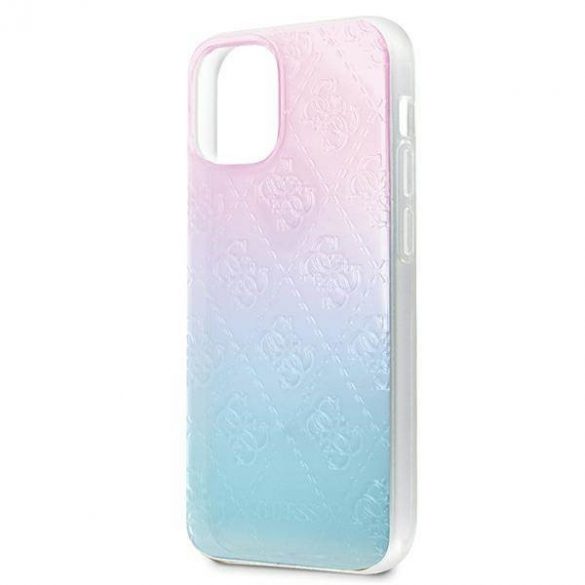 Guess GUHCP12S3D4GGBP Husă rigidă pentru iPhone 12 mini 5,4" niebiesko-różowy/albastru și roz 4G 3D Pattern Collection