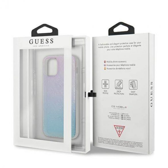 Guess GUHCP12S3D4GGBP Husă rigidă pentru iPhone 12 mini 5,4" niebiesko-różowy/albastru și roz 4G 3D Pattern Collection