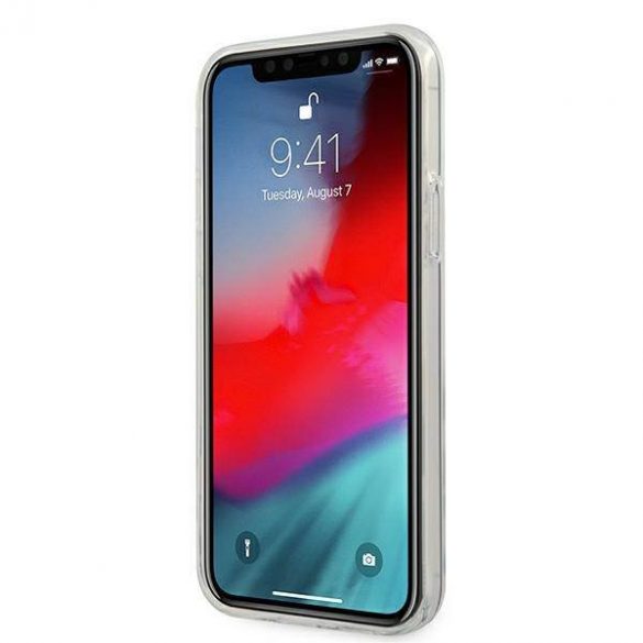 Guess GUHCP12M3D4GGPG Husa pentru iPhone 12/12 Pro 6,1" roz rosu 3D Raised 4G Gradient