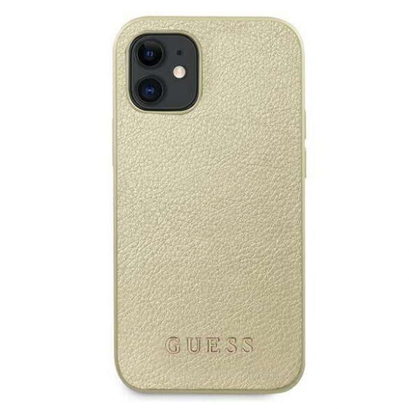 Guess GUHCP12SIGLGO iPhone 12 mini 5,4" złoty/aurie Hardcase Husă iridescentă